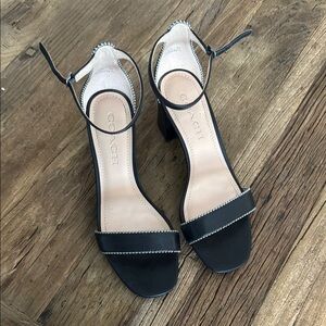 Coach Maddy Bead chain leather sandals 2.5 heels